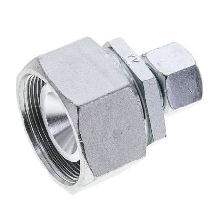 16S & 38S Zink plated Steel Straight Cutting Fitting with Swivel 315 bar NBR O-ring Sealing Cone ISO 8434-1