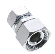 30S & 38S Zink plated Steel Straight Cutting Fitting with Swivel 315 bar NBR O-ring Sealing Cone ISO 8434-1