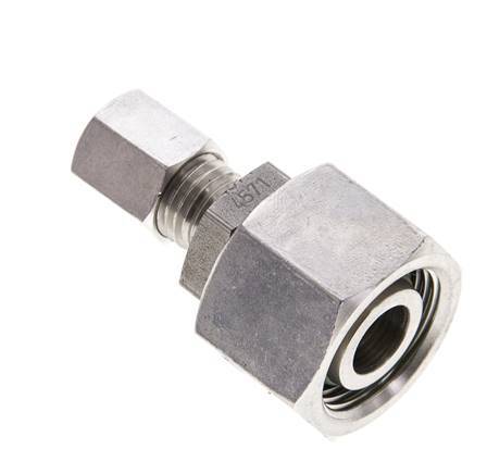 6L & 15L Stainless Steel Straight Cutting Fitting with Swivel 315 bar FKM O-ring Sealing Cone ISO 8434-1