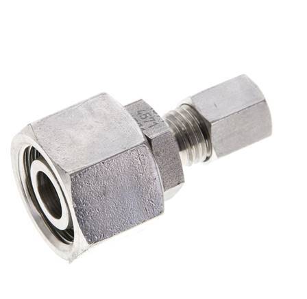 6L & 15L Stainless Steel Straight Cutting Fitting with Swivel 315 bar FKM O-ring Sealing Cone ISO 8434-1