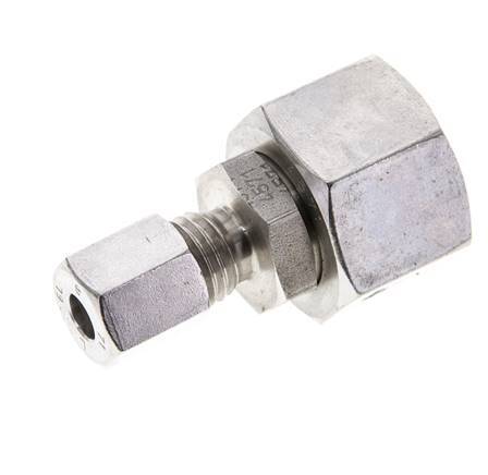 6L & 15L Stainless Steel Straight Cutting Fitting with Swivel 315 bar FKM O-ring Sealing Cone ISO 8434-1