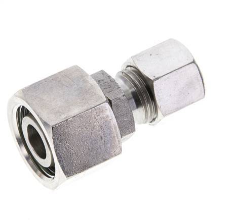 10L & 15L Stainless Steel Straight Cutting Fitting with Swivel 315 bar FKM O-ring Sealing Cone ISO 8434-1