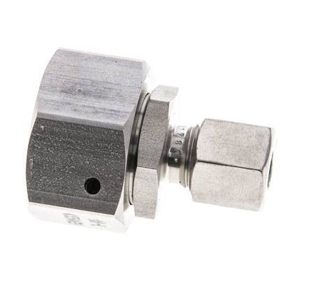 8L & 18L Stainless Steel Straight Cutting Fitting with Swivel 315 bar FKM O-ring Sealing Cone ISO 8434-1