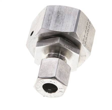 8L & 18L Stainless Steel Straight Cutting Fitting with Swivel 315 bar FKM O-ring Sealing Cone ISO 8434-1