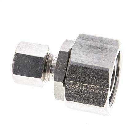 8L & 18L Stainless Steel Straight Cutting Fitting with Swivel 315 bar FKM O-ring Sealing Cone ISO 8434-1