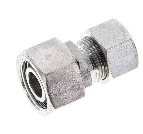 15L & 18L Stainless Steel Straight Cutting Fitting with Swivel 315 bar FKM O-ring Sealing Cone ISO 8434-1