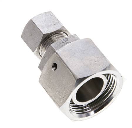 12L & 22L Stainless Steel Straight Cutting Fitting with Swivel 160 bar FKM O-ring Sealing Cone ISO 8434-1