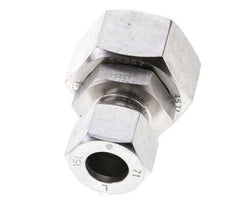 15L & 28L Stainless Steel Straight Cutting Fitting with Swivel 160 bar FKM O-ring Sealing Cone ISO 8434-1