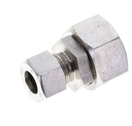 15L & 28L Stainless Steel Straight Cutting Fitting with Swivel 160 bar FKM O-ring Sealing Cone ISO 8434-1
