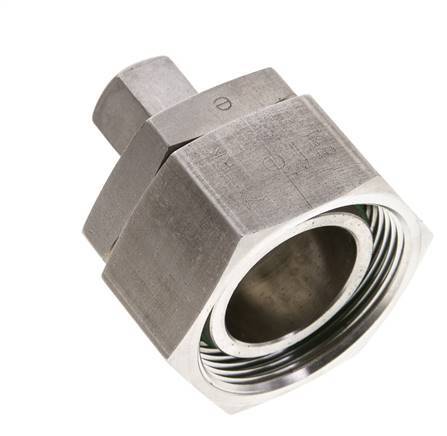 10L & 35L Stainless Steel Straight Cutting Fitting with Swivel 160 bar FKM O-ring Sealing Cone ISO 8434-1