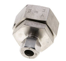 12L & 35L Stainless Steel Straight Cutting Fitting with Swivel 160 bar FKM O-ring Sealing Cone ISO 8434-1