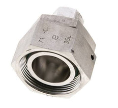 12L & 35L Stainless Steel Straight Cutting Fitting with Swivel 160 bar FKM O-ring Sealing Cone ISO 8434-1