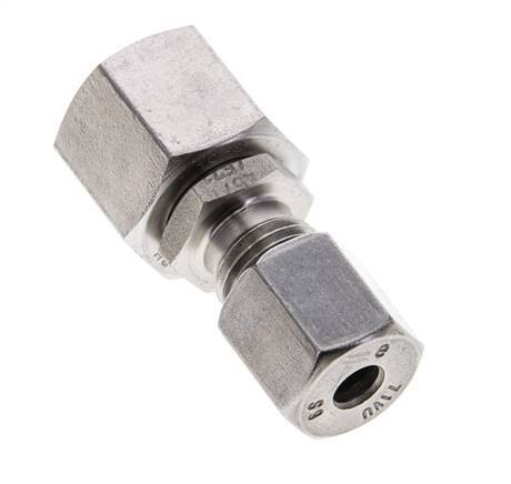 6S & 10S Stainless Steel Straight Cutting Fitting with Swivel 630 bar FKM O-ring Sealing Cone ISO 8434-1