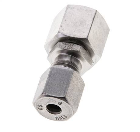 6S & 10S Stainless Steel Straight Cutting Fitting with Swivel 630 bar FKM O-ring Sealing Cone ISO 8434-1