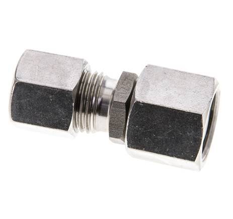 8S & 10S Stainless Steel Straight Cutting Fitting with Swivel 630 bar FKM O-ring Sealing Cone ISO 8434-1