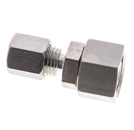 6S & 12S Stainless Steel Straight Cutting Fitting with Swivel 630 bar FKM O-ring Sealing Cone ISO 8434-1