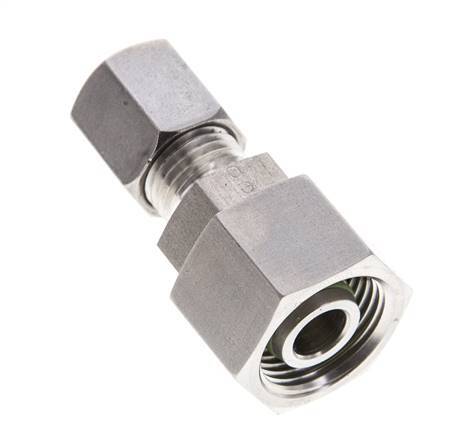 6S & 12S Stainless Steel Straight Cutting Fitting with Swivel 630 bar FKM O-ring Sealing Cone ISO 8434-1