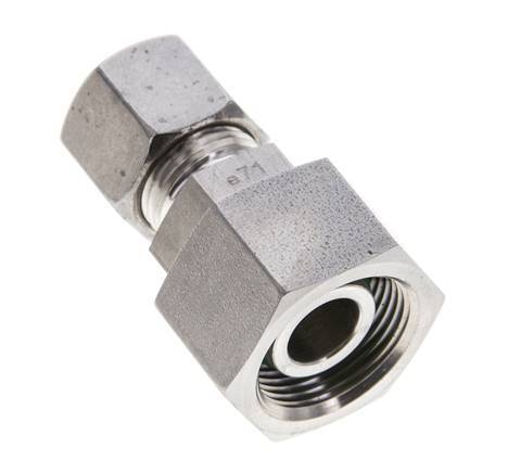 10S & 16S Stainless Steel Straight Cutting Fitting with Swivel 400 bar FKM O-ring Sealing Cone ISO 8434-1