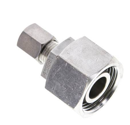 6S & 20S Stainless Steel Straight Cutting Fitting with Swivel 400 bar FKM O-ring Sealing Cone ISO 8434-1