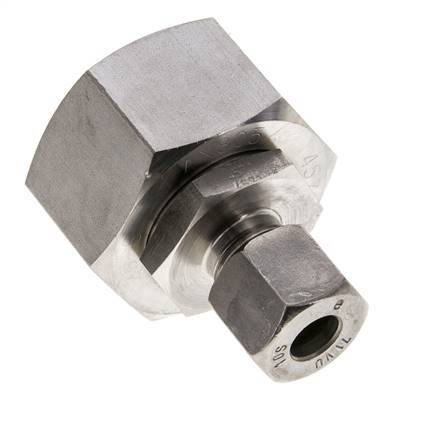 10S & 25S Stainless Steel Straight Cutting Fitting with Swivel 400 bar FKM O-ring Sealing Cone ISO 8434-1