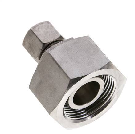 10S & 25S Stainless Steel Straight Cutting Fitting with Swivel 400 bar FKM O-ring Sealing Cone ISO 8434-1