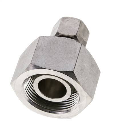 10S & 25S Stainless Steel Straight Cutting Fitting with Swivel 400 bar FKM O-ring Sealing Cone ISO 8434-1