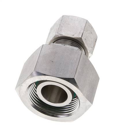 16S & 25S Stainless Steel Straight Cutting Fitting with Swivel 400 bar FKM O-ring Sealing Cone ISO 8434-1