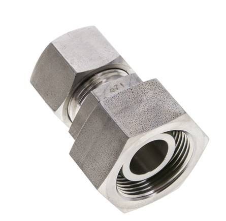 20S & 25S Stainless Steel Straight Cutting Fitting with Swivel 400 bar FKM O-ring Sealing Cone ISO 8434-1