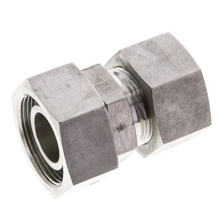 25S & 30S Stainless Steel Straight Cutting Fitting with Swivel 400 bar FKM O-ring Sealing Cone ISO 8434-1