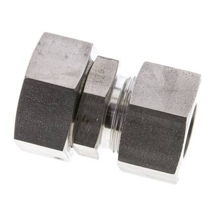 25S & 30S Stainless Steel Straight Cutting Fitting with Swivel 400 bar FKM O-ring Sealing Cone ISO 8434-1