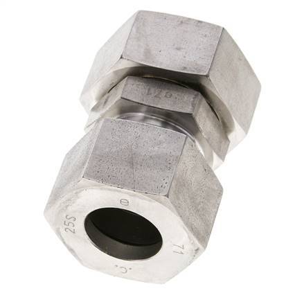 25S & 30S Stainless Steel Straight Cutting Fitting with Swivel 400 bar FKM O-ring Sealing Cone ISO 8434-1