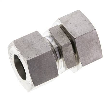 25S & 30S Stainless Steel Straight Cutting Fitting with Swivel 400 bar FKM O-ring Sealing Cone ISO 8434-1