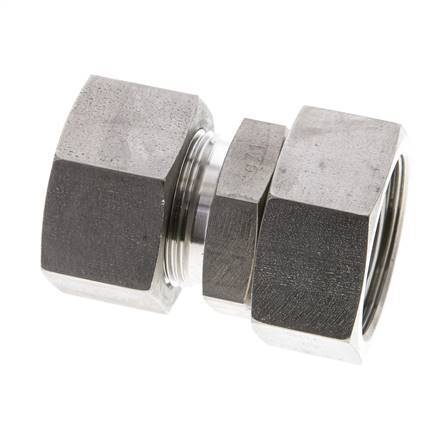 25S & 30S Stainless Steel Straight Cutting Fitting with Swivel 400 bar FKM O-ring Sealing Cone ISO 8434-1