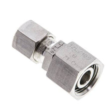 8L & 12L Stainless Steel Straight Compression Fitting with Swivel 315 bar FKM O-ring Sealing Cone ISO 8434-1