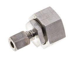 6L & 18L Stainless Steel Straight Compression Fitting with Swivel 315 bar FKM O-ring Sealing Cone ISO 8434-1