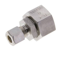 10L & 22L Stainless Steel Straight Compression Fitting with Swivel 160 bar FKM O-ring Sealing Cone ISO 8434-1