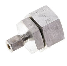 6L & 28L Stainless Steel Straight Compression Fitting with Swivel 160 bar FKM O-ring Sealing Cone ISO 8434-1