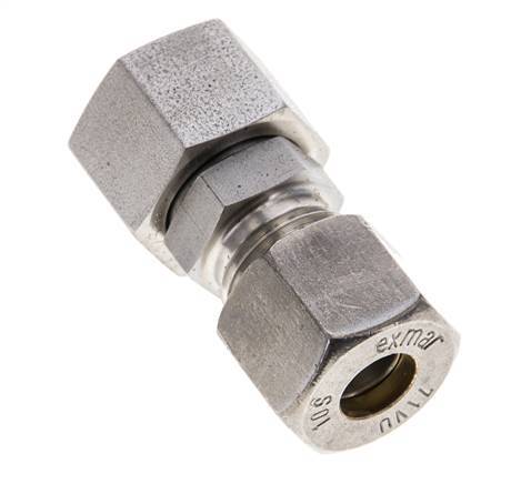 10S & 12S Stainless Steel Straight Compression Fitting with Swivel 400 bar FKM O-ring Sealing Cone ISO 8434-1