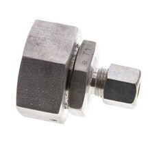 8S & 25S Stainless Steel Straight Compression Fitting with Swivel 250 bar FKM O-ring Sealing Cone ISO 8434-1