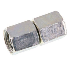 Acero Zincado 6L Recto con Rótula 315 bar Junta tórica de NBR Cono de estanquidad ISO 8434-1