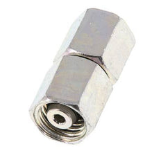 Acero Zincado 6L Recto con Rótula 315 bar Junta tórica de NBR Cono de estanquidad ISO 8434-1