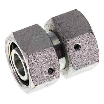 18L Zink plated Steel Straight with Swivel 315 bar NBR O-ring Sealing Cone ISO 8434-1