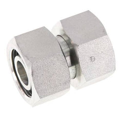 25S Acero zincado Recto con rótula 400 bar Junta tórica de NBR Cono de estanquidad ISO 8434-1