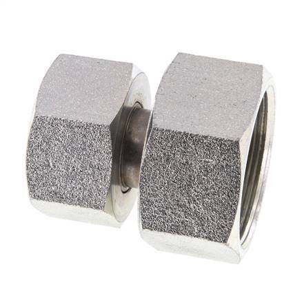 30S y 38S Acero zincado Recto con rótula 315 bar Junta tórica de NBR Cono de estanqueidad ISO 8434-1