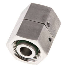 16S Acero inoxidable Recto con Rótula 400 bar FKM Junta tórica Cono de estanqueidad ISO 8434-1