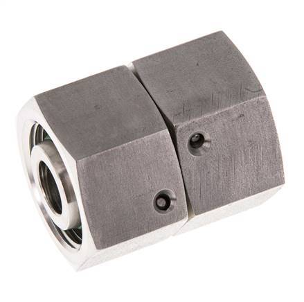 16S Acero inoxidable Recto con Rótula 400 bar FKM Junta tórica Cono de estanqueidad ISO 8434-1