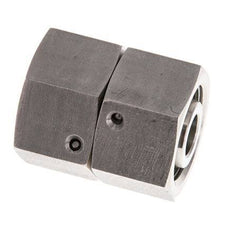 16S Acero inoxidable Recto con Rótula 400 bar FKM Junta tórica Cono de estanqueidad ISO 8434-1