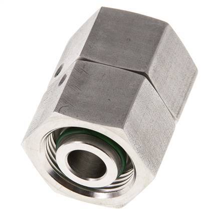 16S Acero inoxidable Recto con Rótula 400 bar FKM Junta tórica Cono de estanqueidad ISO 8434-1