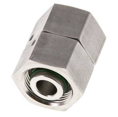 16S Acero inoxidable Recto con Rótula 400 bar FKM Junta tórica Cono de estanqueidad ISO 8434-1