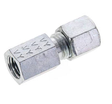 6S & M12x1.5 Zink plated Steel Straight Cutting Fitting with Female Threads 630 bar ISO 8434-1